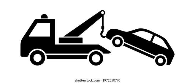 auto help - towing a car icon