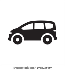 Auto icon, black. Vector and glyph