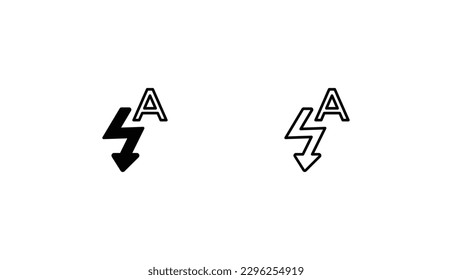 diseño de icono automático con ilustración de fondo blanco