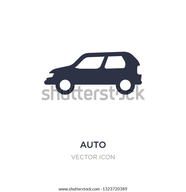 auto\
icon on white background. Simple element illustration from\
Transport concept. auto sign icon symbol\
design.