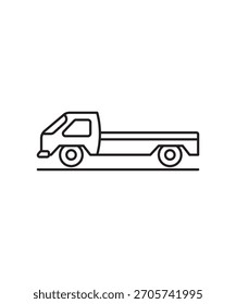 Icono de auto, el mejor ícono de línea de Vector.