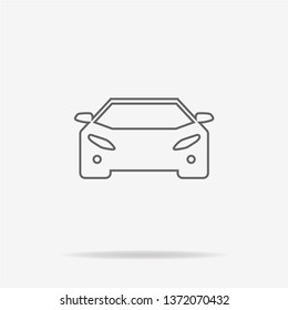 Auto icon. Vector concept illustration for design.