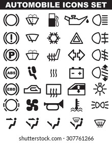 Auto Icons Set Stock Vector (Royalty Free) 307761266 | Shutterstock