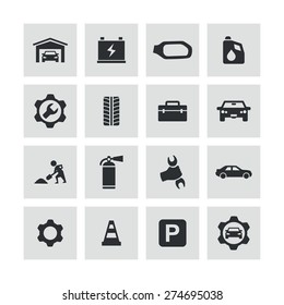 auto icons universal set for web and mobile