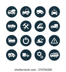 auto icons universal set for web and mobile