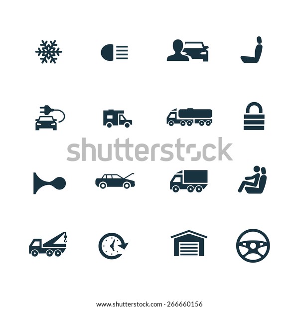 auto Icons Vector\
set