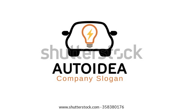 Auto\
Idea Lamp Logo Vector Symbol Design\
Illustration