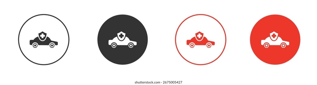 Auto-Versicherung Symbol für Logo, Vektorzeichen Symbol für Design