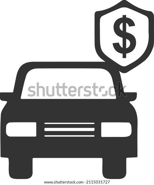 auto insurance\
icon vector. car insurance\
icon