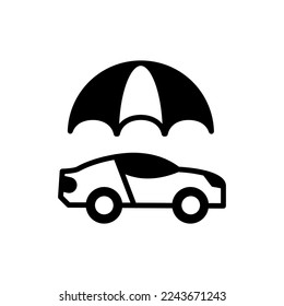 Auto Insurance icon in vector. Logotype
