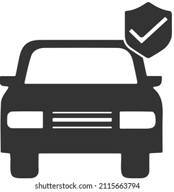 auto insurance icon vector symbol