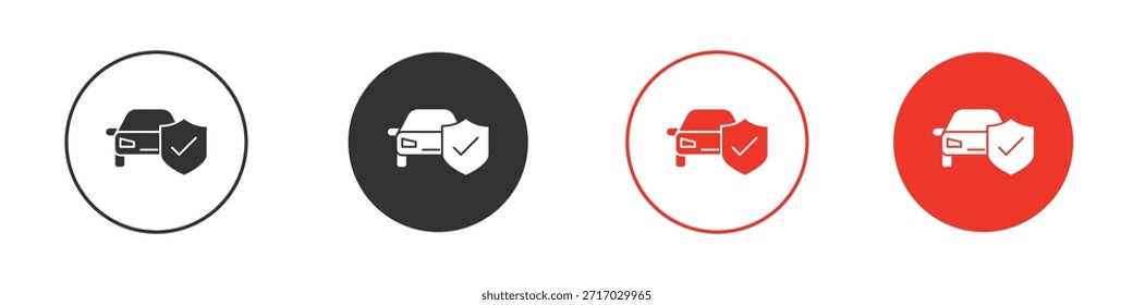 Auto insurance icon. web vector design