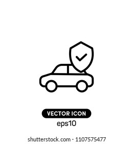 Auto Insurance Sign Vector Icon Illustration For Web And Mobile App.Ui/Ux.White Backround.Premium Quality.