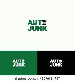 Auto junk Logo design template