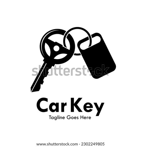 Auto key or car key design logo template illustration Stock photo © 