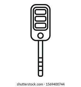 Auto key icon. Outline auto key vector icon for web design isolated on white background