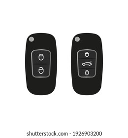 Icono de tecla automática. Ilustración vectorial en diseño plano