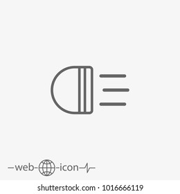 auto light vector icon