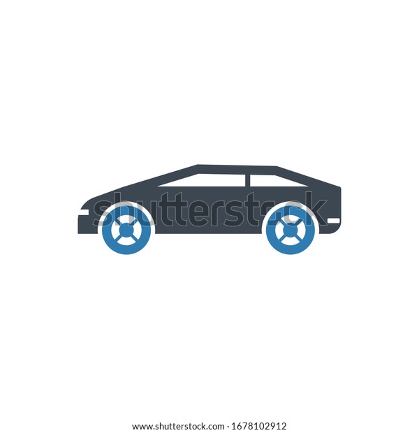 Auto loan, car icon\
(vector illustration)