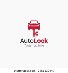 Auto Lock Logo Vector Template Design. Good for Business, Start up, Agency, and Organization