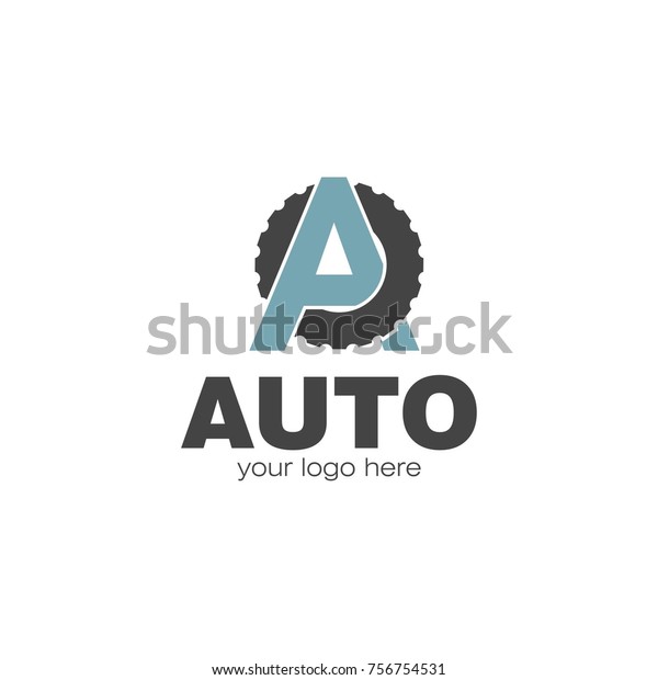 Auto Logo Company Name Stock Vector Royalty Free