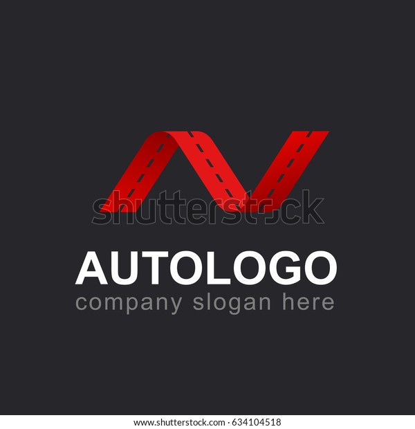Auto logo. Road. Car. Wave.\
AV/N.