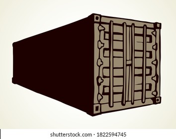 Auto lorry tractor drive element set. White paper text space backdrop. Outline freehand black hand drawn platform terminal object logo pictogram design. Modern art doodle contour style. Close up view