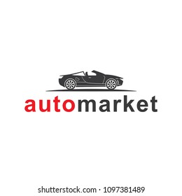 auto market logo design, concept design, emblem, icon
