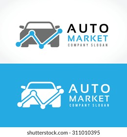 Auto marketing logo template