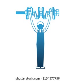 auto mechanic with cam tree spare part