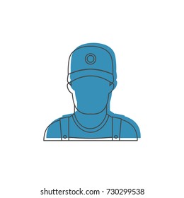 Auto mechanic icon. Doodle illustration of Auto mechanic vector icon for web isolated on white background