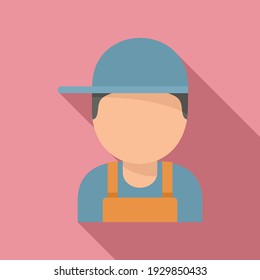 Auto mechanic icon. Flat illustration of auto mechanic vector icon for web design