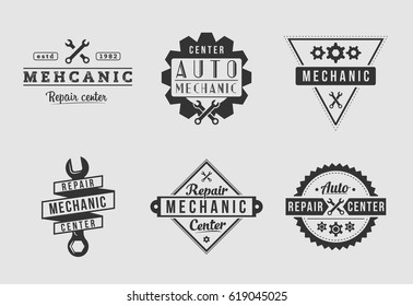 mechanic logo vector