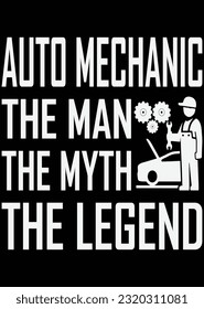 
Auto Mechanic The man The Myth eps cut file for cutting machine