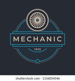 Auto mechanic service. Mechanic service logo set. Repair service auto mechanic logos. Car vintage vector logo set. Vector illustration.