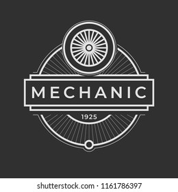 Auto mechanic service. Mechanic service logo set. Repair service auto mechanic logos. Car vintage vector logo set. Vector illustration.