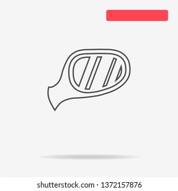 Auto mirror icon. Vector concept illustration for design.