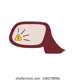 Auto mirror icon. Vector concept illustration for design.