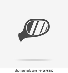 Auto mirror icon. Vector concept illustration for design.