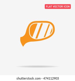 Auto mirror icon. Vector concept illustration for design.