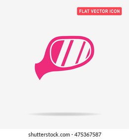 Auto mirror icon. Vector concept illustration for design.