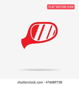 Auto mirror icon. Vector concept illustration for design.