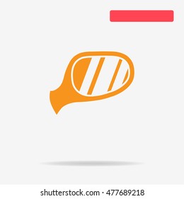 Auto mirror icon. Vector concept illustration for design.