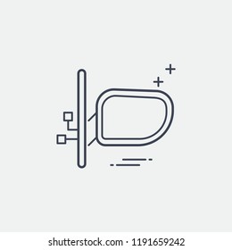 Auto Mirror Modern Simple UI Vector Icon