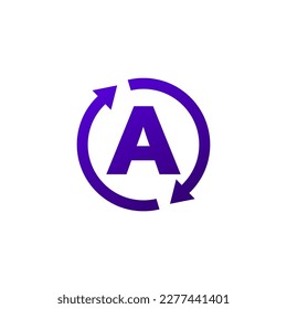 auto mode icon, vector pictogram