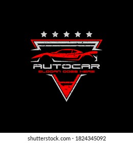 Ilustración vectorial del logotipo del coche de modificación automática, mejor para la plantilla del logotipo del automóvil