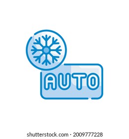 Auto mood vector blue icon style illustration. EPS 10 File symbol