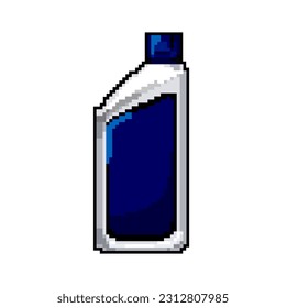 Automotor Öl Spiel Pixel Kunst Retro-Vektorgrafik. Bitautomobil-Öl. alte Vintage-Illustration