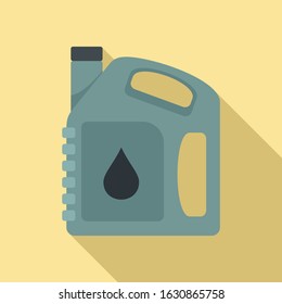 Auto motor oil icon. Flat illustration of auto motor oil vector icon for web design