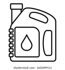 Auto motor oil icon. Outline auto motor oil vector icon for web design isolated on white background